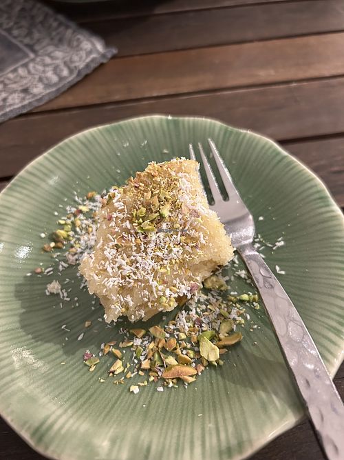 kleines Dessert (Zitronenkuchen)  at Hinterhofküche in Linz