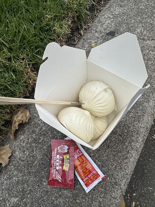 Comes with Sriracha and soy sauce    at Dumpling Express  in Berkeley