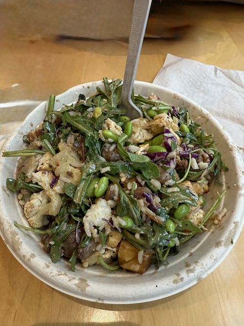 Warm Edamame Crunch Bowl.   at Just Salad - Columbus Ave in New York City
