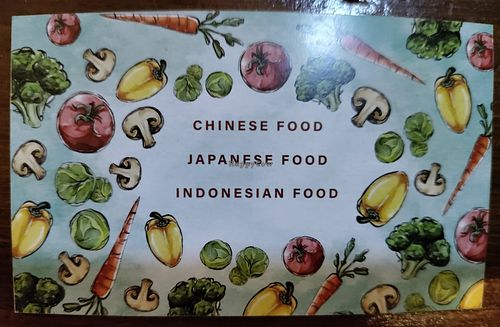 Business card back at Lemoon Vegetarian Cuisine in Surabaya