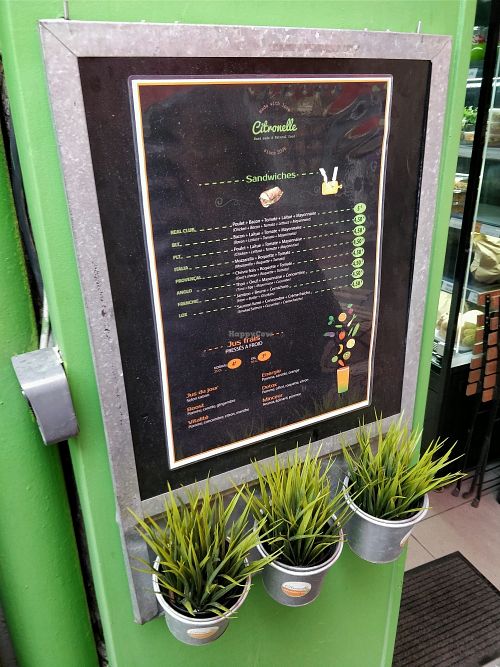 no vegan stuff on the menu at Citronelle in Cannes