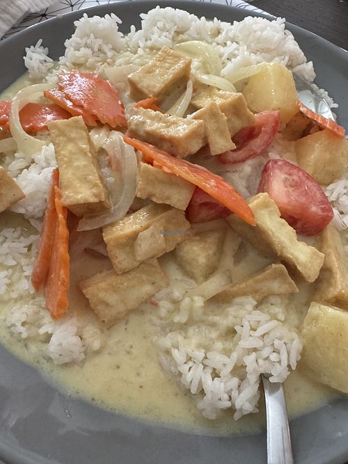 Yellow curry with tofu   at Pattaya Thai Restaurant in Clearwater