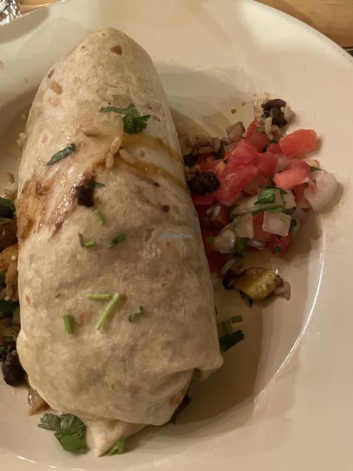 Veggie Burrito 🌯  at La Puerta Azul in Millbrook