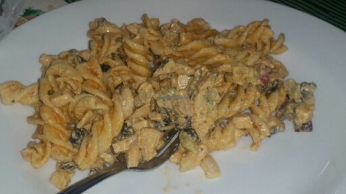 vegan pasta salad at Happy Vegan in Tijuana