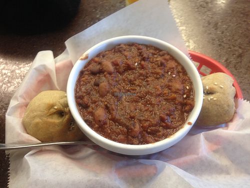 Vegan chili at LUNCH Cafe and Eatery in Fairbanks