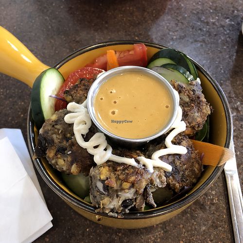 Black & Tan rice bowl at LUNCH Cafe and Eatery in Fairbanks
