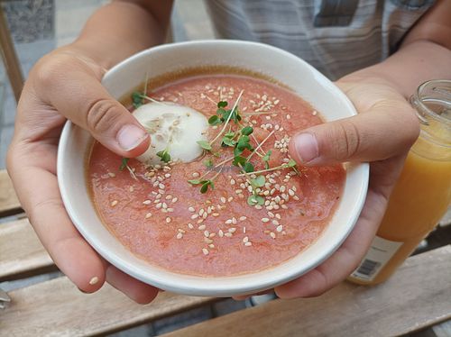 Gaspacho at  Bien Dans Ma Tasse in Pau