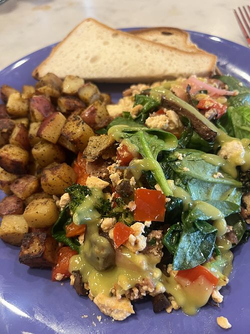 Vegan Tofu Scrambleed  at The Friendly Toast in West Hartford