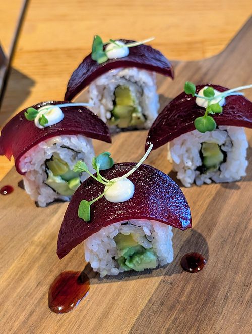 Matilda with Leon at Ippudo V in West Hollywood