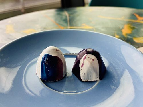 Praline poprocks and calamansi 😋   at Janice Wong at the Supertree in Central Singapore