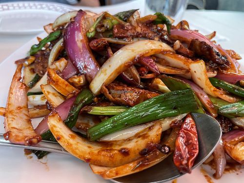 Mongolian beef vegan  at Flowering Tea House in Petaluma