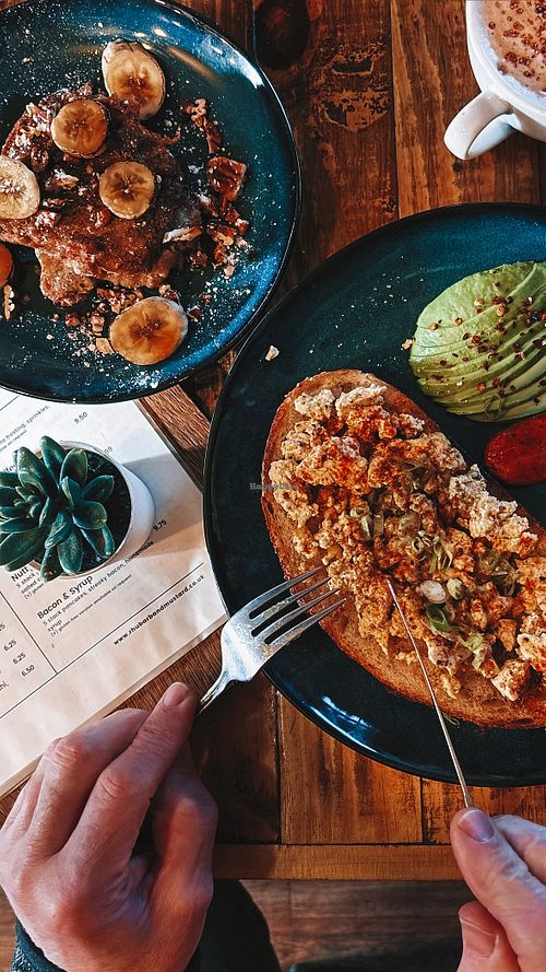 Vegan sourdough brunch   at Rhubarb & Mustard in Nuneaton