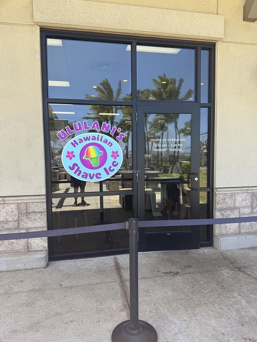 Front doorr  at Ululani's Hawaiian Shave Ice  in Wailuku