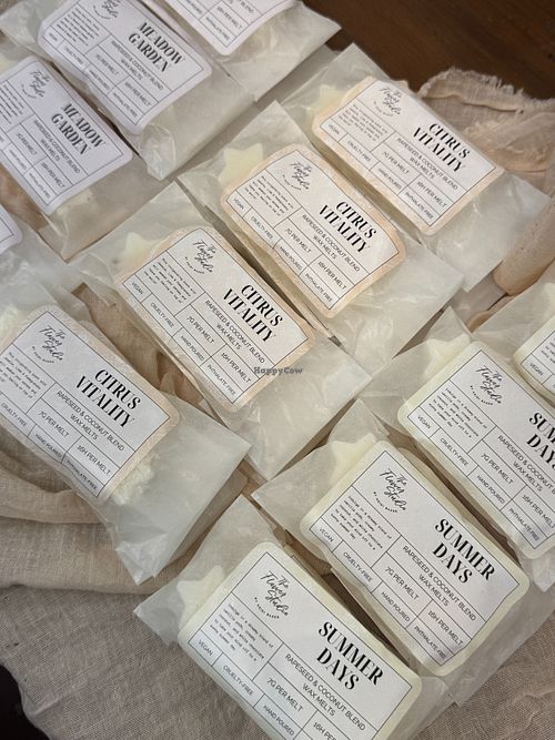 Vegan wax melts at The Flower Studio in Port Erin