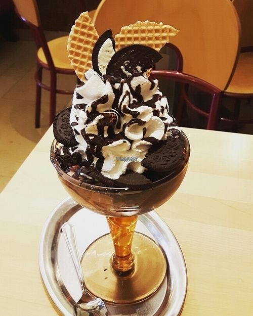 oreo ice cream   at Eiscafe Benito in Wurzburg
