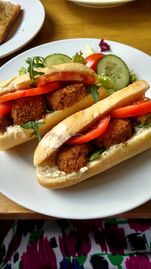 falafel baguette  at Art Cafe in Oxford