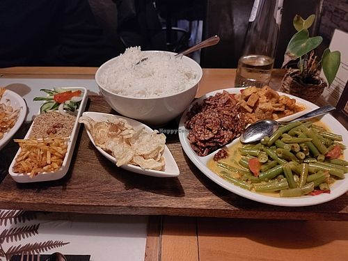 Vegan rijsttafel 1/2 at Toko Frederik in The Hague