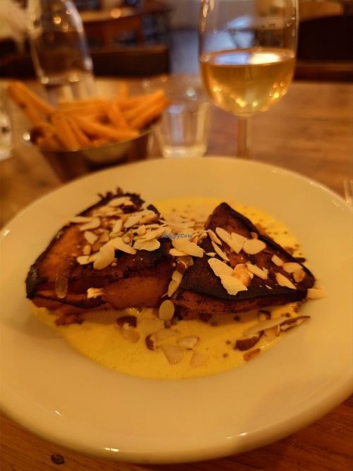 Family meal roasted Sweet Potato at Counter in Amsterdam