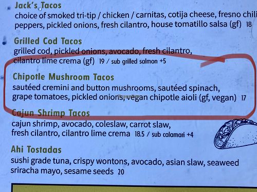   at Jack's Bar & Grill in Paso Robles