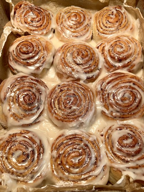 Cinnamon buns   at Foodstory Cafe in Aberdeen