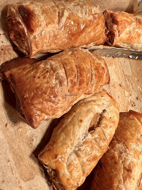 Vegan sausage rolls  at Foodstory Cafe in Aberdeen