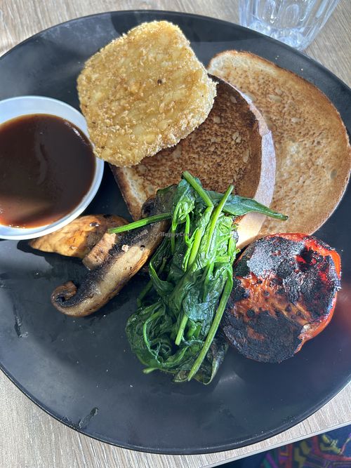 Really nice char on the tomato, so good.  at Milk + Honey in Adelaide