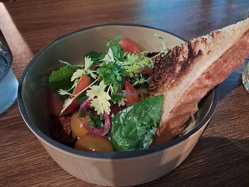 Tomato & jalapeno starter at Ruuben in Tampere