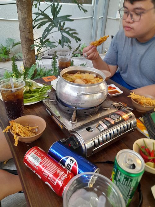 Vegan hotpot at Xóm • Chay & cà phê in Ho Chi Minh City