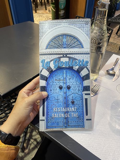 The menu  at La Goulette in Marseille