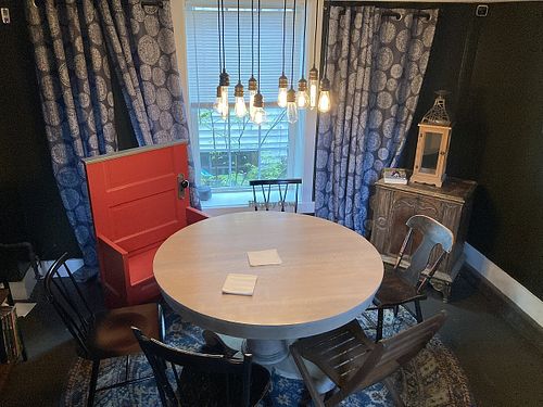 Interior seating  at Cellar Door Coffee Co in Garrettsville