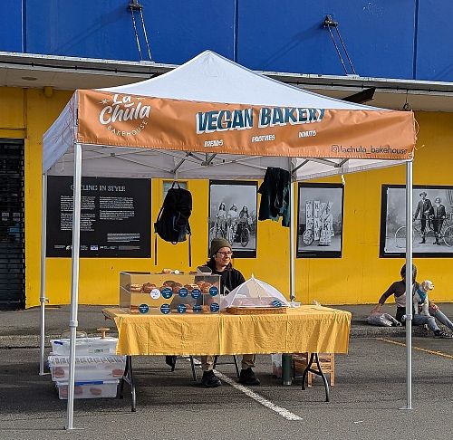 at Nelson Saturday Market at La Chula Bakehouse in Nelson