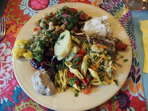 loaded up cold item plate at House of Wonders in Cascais