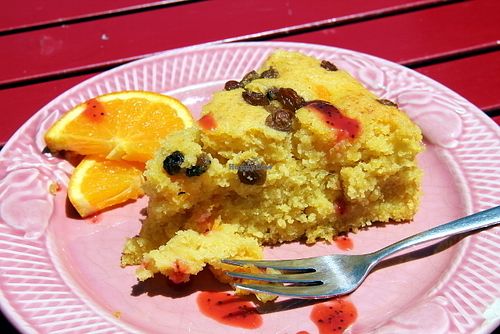 Vegan orange cake.  at House of Wonders in Cascais