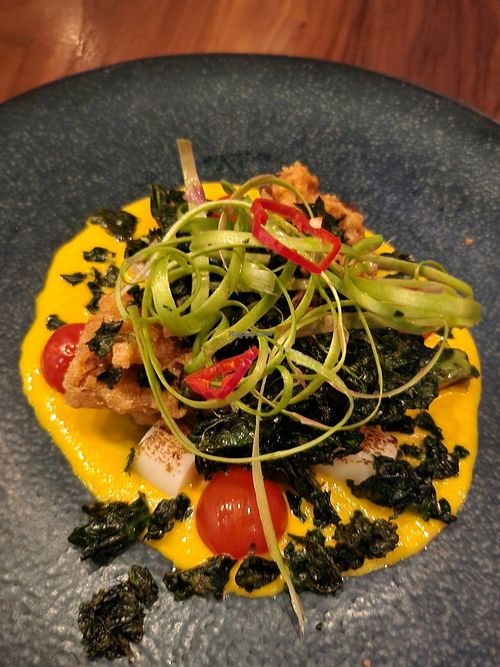 First course at Balam  in Whistler