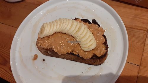 Peanut butter and banana toast at Sunday Coffee & Kitchen in Newcastle Upon Tyne