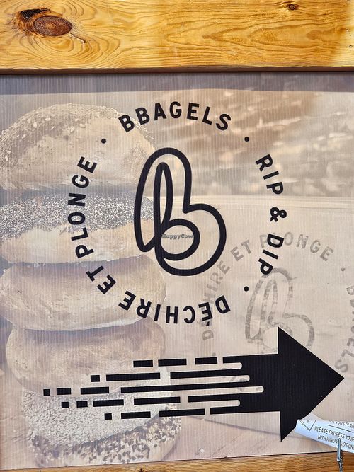 Logo at Bbagels  in Montreal