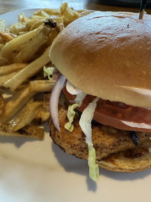 Cajun “chicken” burger   at Original Joe's in Kamloops