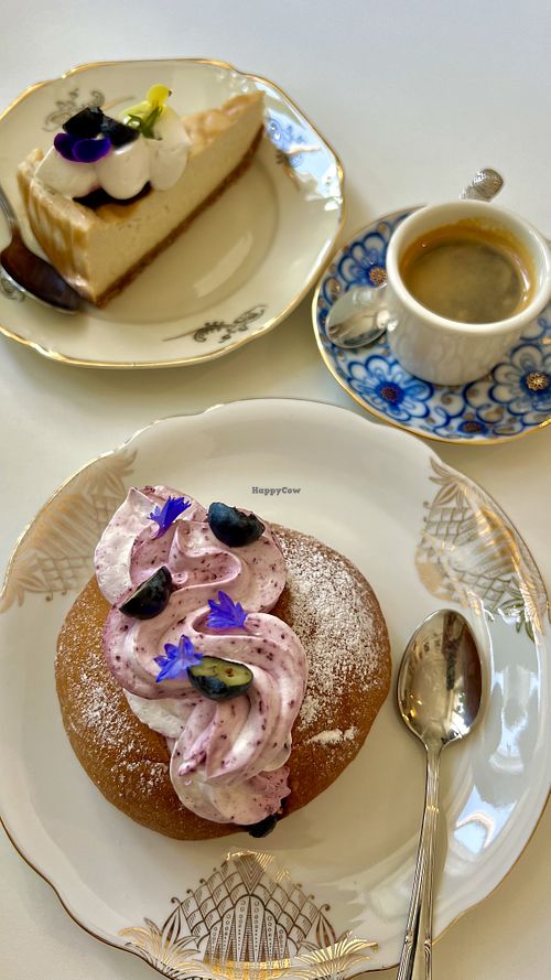 Maritozzi & cheese cake  at Vegalicious Pastry in Helsinki