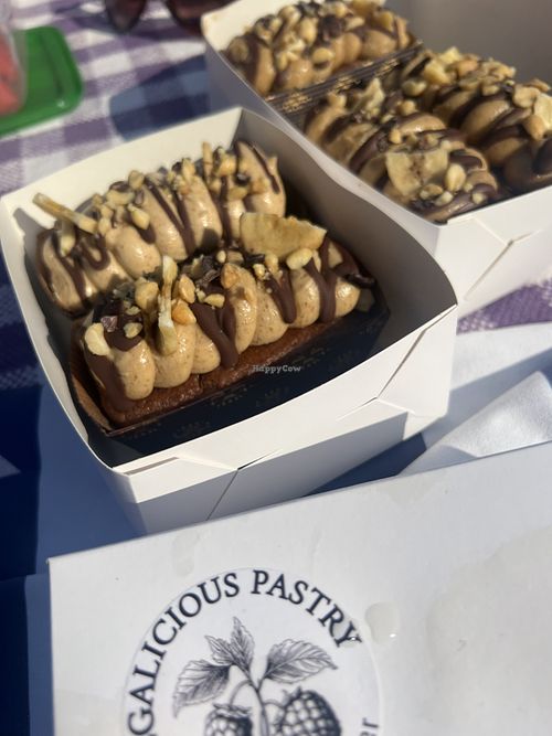 Peanut butter banana cake  at Vegalicious Pastry in Helsinki