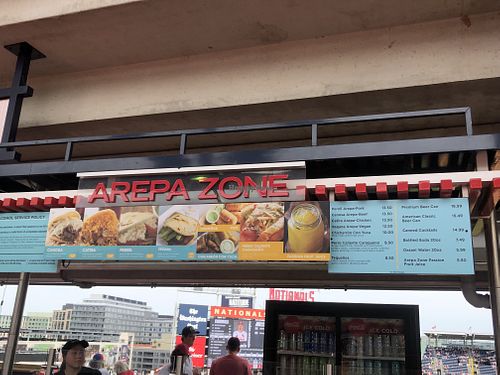 Photo of menu  at Arepa Zone in Washington