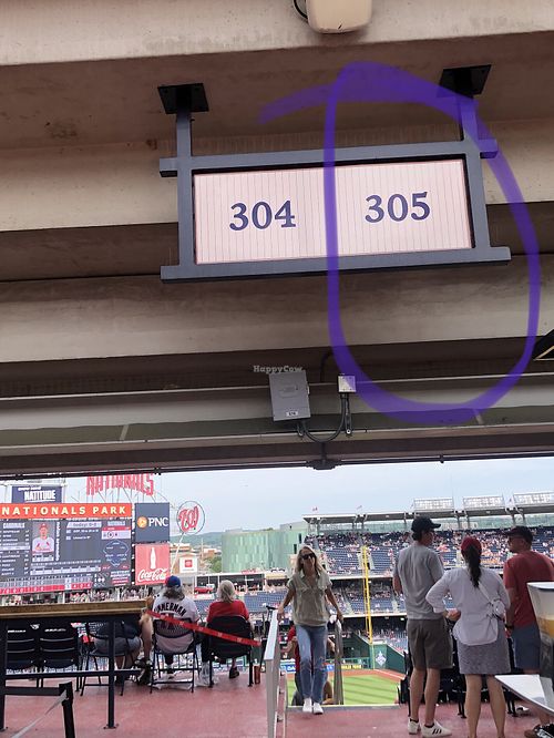 Location in the stadium  at Arepa Zone in Washington