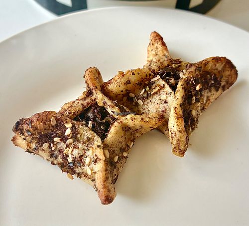 Wild thyme and olive parcels at So Free Organic Bakery in Dubai