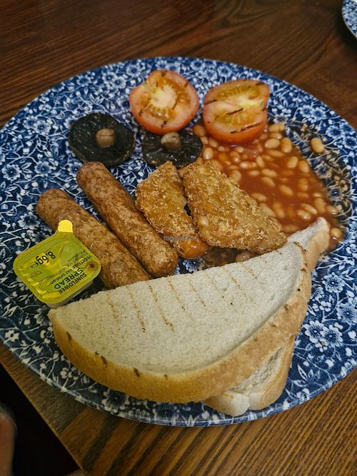 Vegan cooked breakfast at The Commercial Rooms - JD Wetherspoon in Bristol