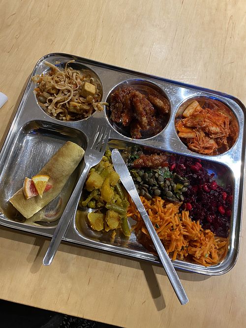 Buffet choice (evening)  at Dhaba Beas - Atrium in Prague