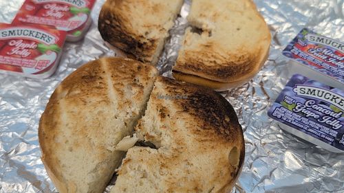 Bagel at Zia Maria's Caffè in Bunnell