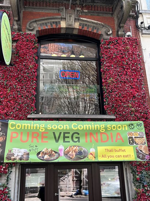 On a residential street near embassies   at Pure Veg India - Schuman in Brussels