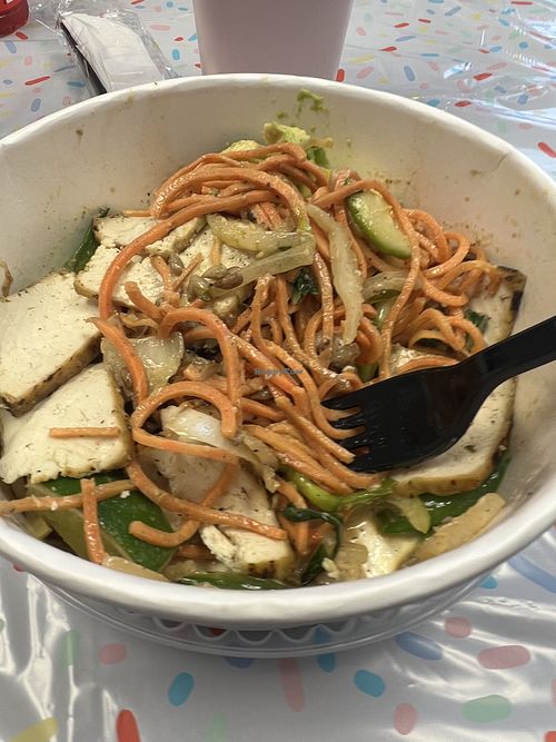 Glow bowl with tofu and avocado   at Flower Child in Lakewood Ranch