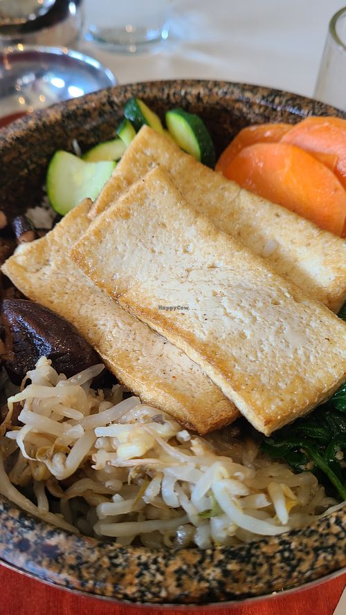 Dolsot Bibimbap (veganized with tofu) at Chiko in Potomac Falls