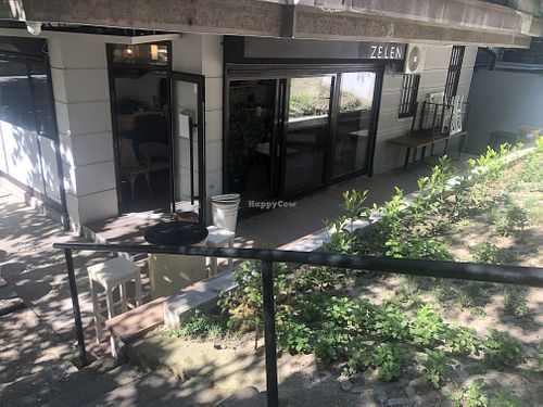 Herb garden and terrace  at Zelen in Belgrade