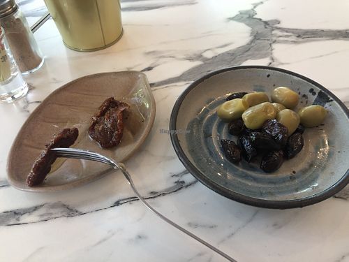 Olives to go with ones meal   at Zelen in Belgrade